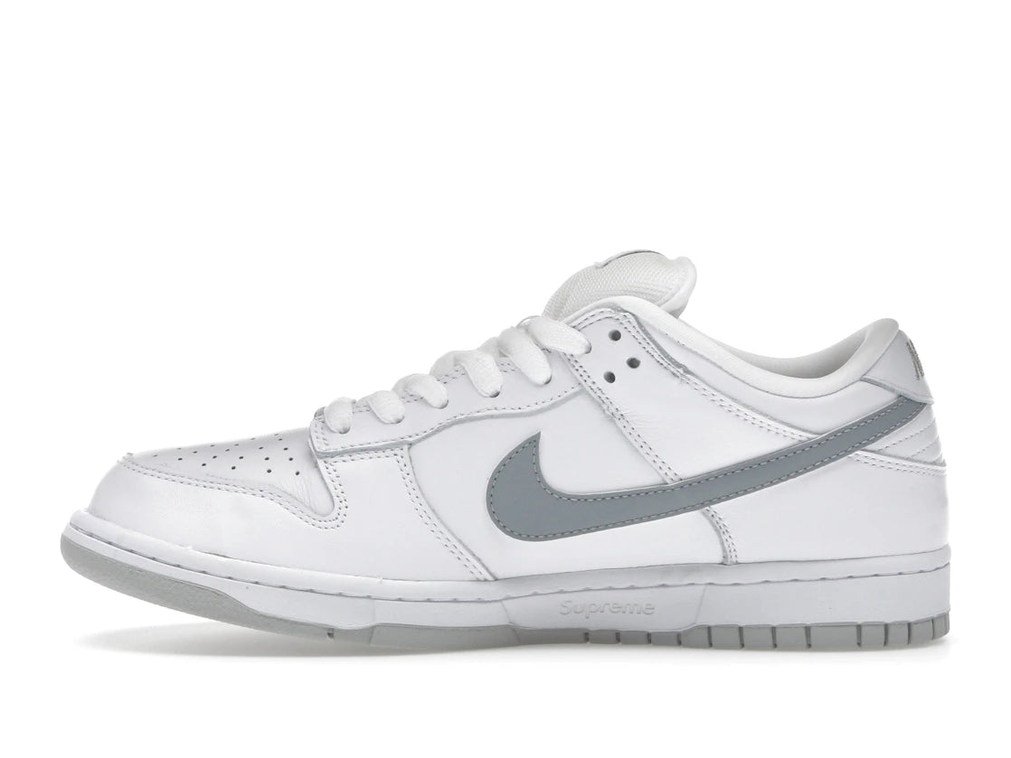 Nike SB Dunk Low Supreme 94 White Metallic Silver
