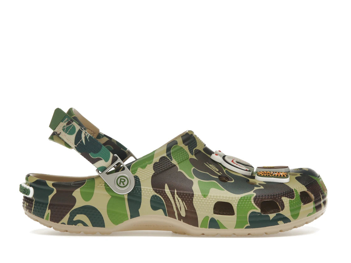Crocs Classic Clog A Bathing Ape ABC Camo Green