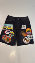 EPTM  BLK Jorts Patches