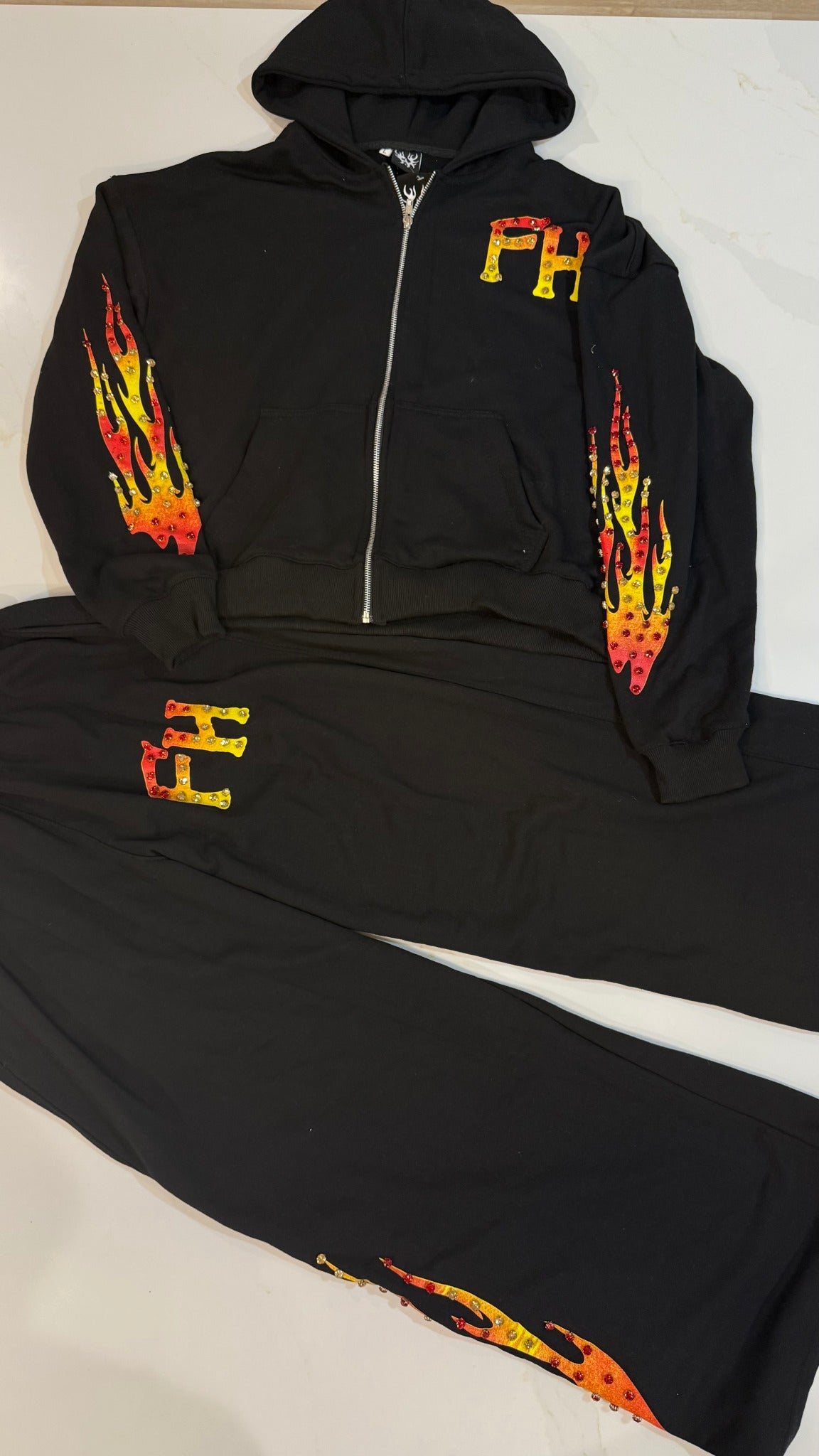 Forever hungry  Flame Zip up