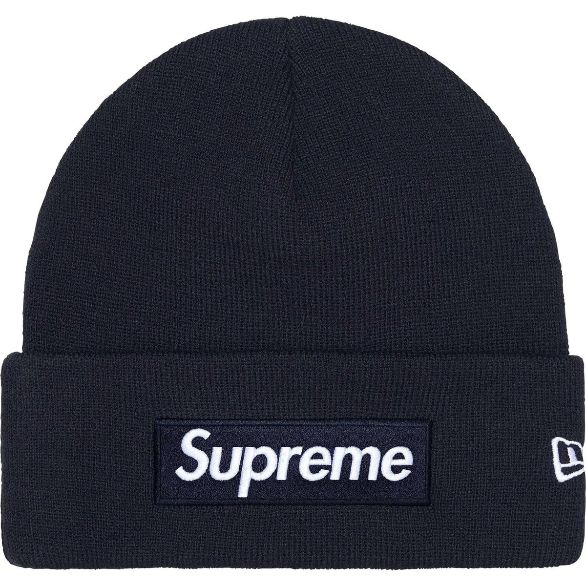 Supreme New Era Black Beanie