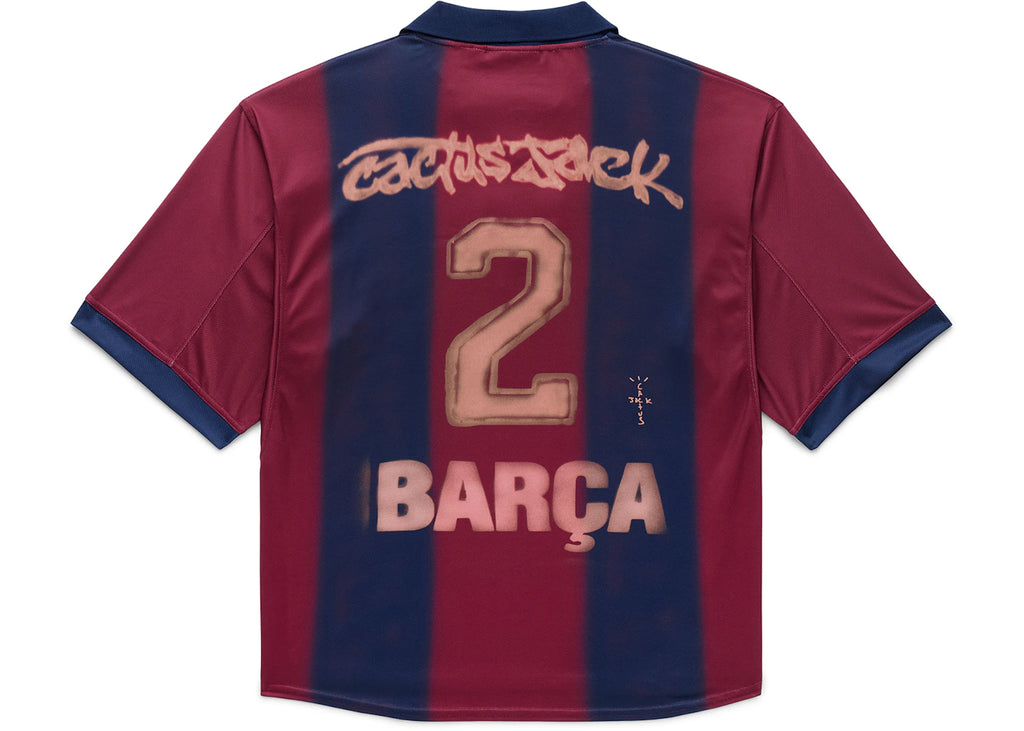 Travis Scott x Nike x FC Barcelona Retro 2000/01 Home Skeleton Jersey Multicolor