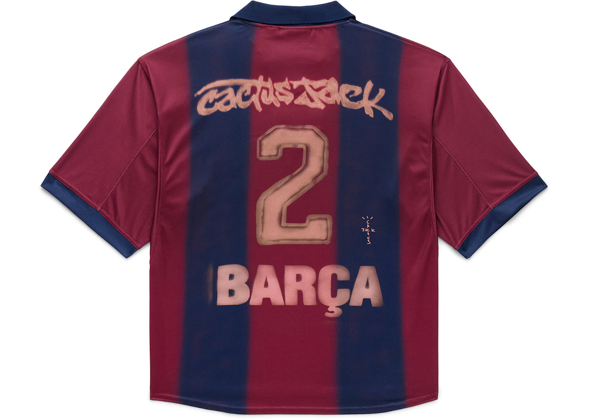 Travis Scott x Nike x FC Barcelona Retro 2000/01 Home Skeleton Jersey Multicolor