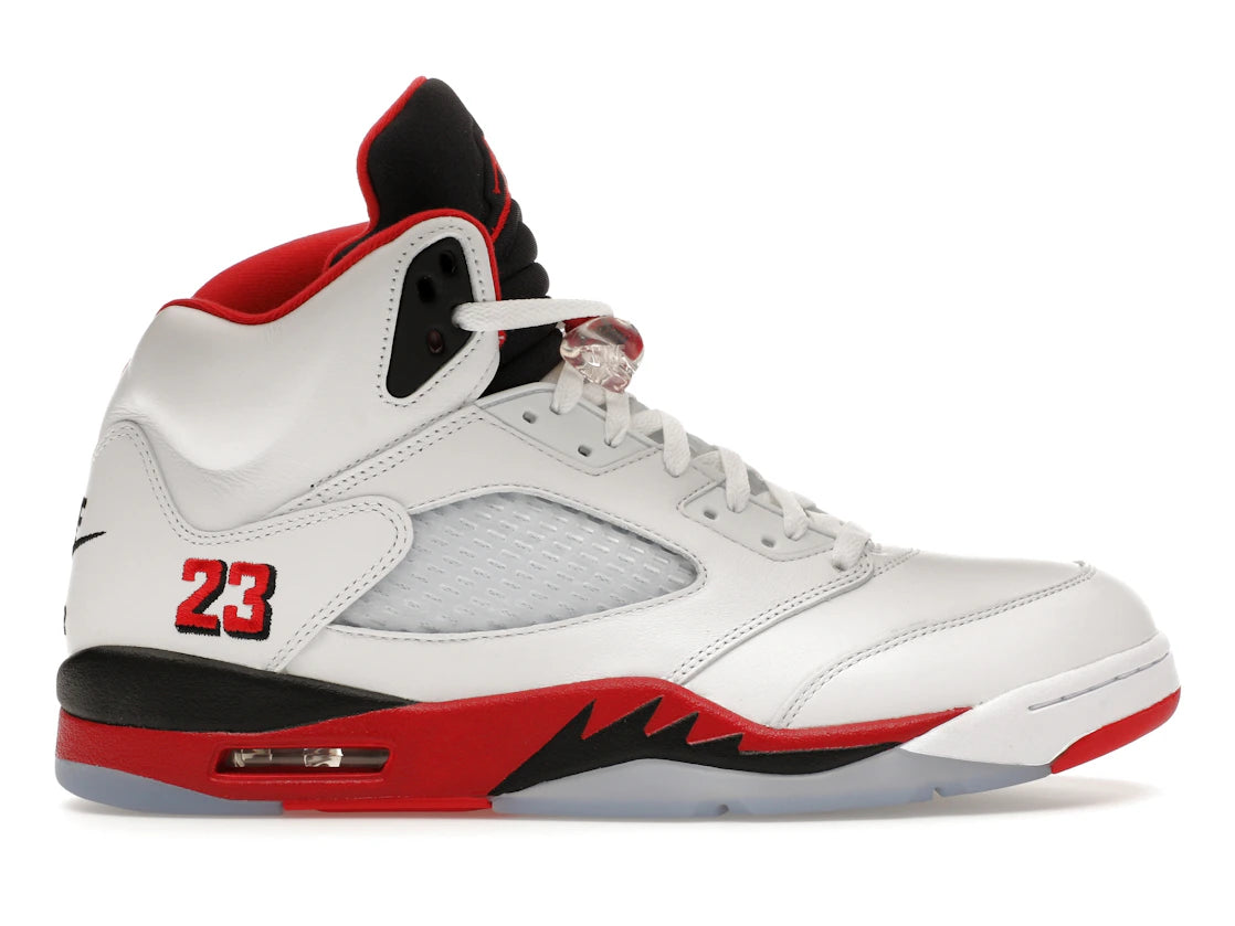 Jordan 5 Retro Fire Red Black Tongue (2025)