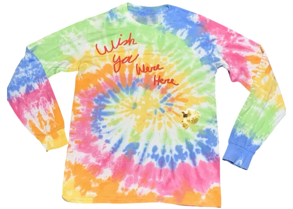 Travis Scott Wish You Were Here Popcorn Long Sleeve Tee Tie-Dye