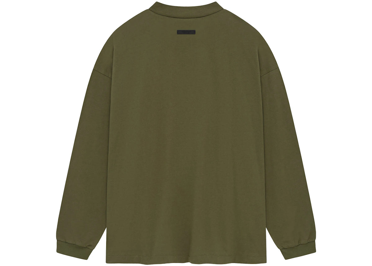 Fear of God Essentials Jersey Long Sleeve Tee Military