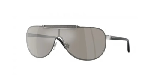 Versace Mirror Silver Shield Sunglasses