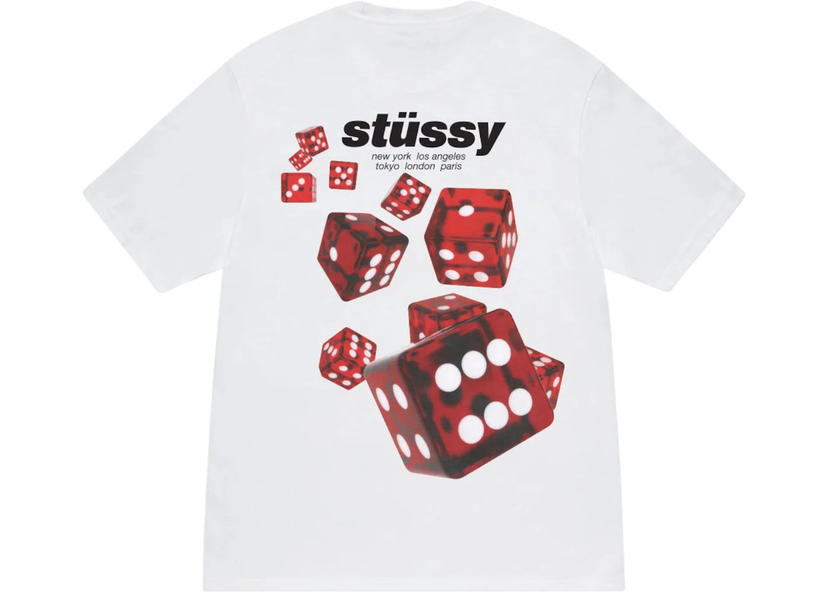 Stussy Rollers Tee White